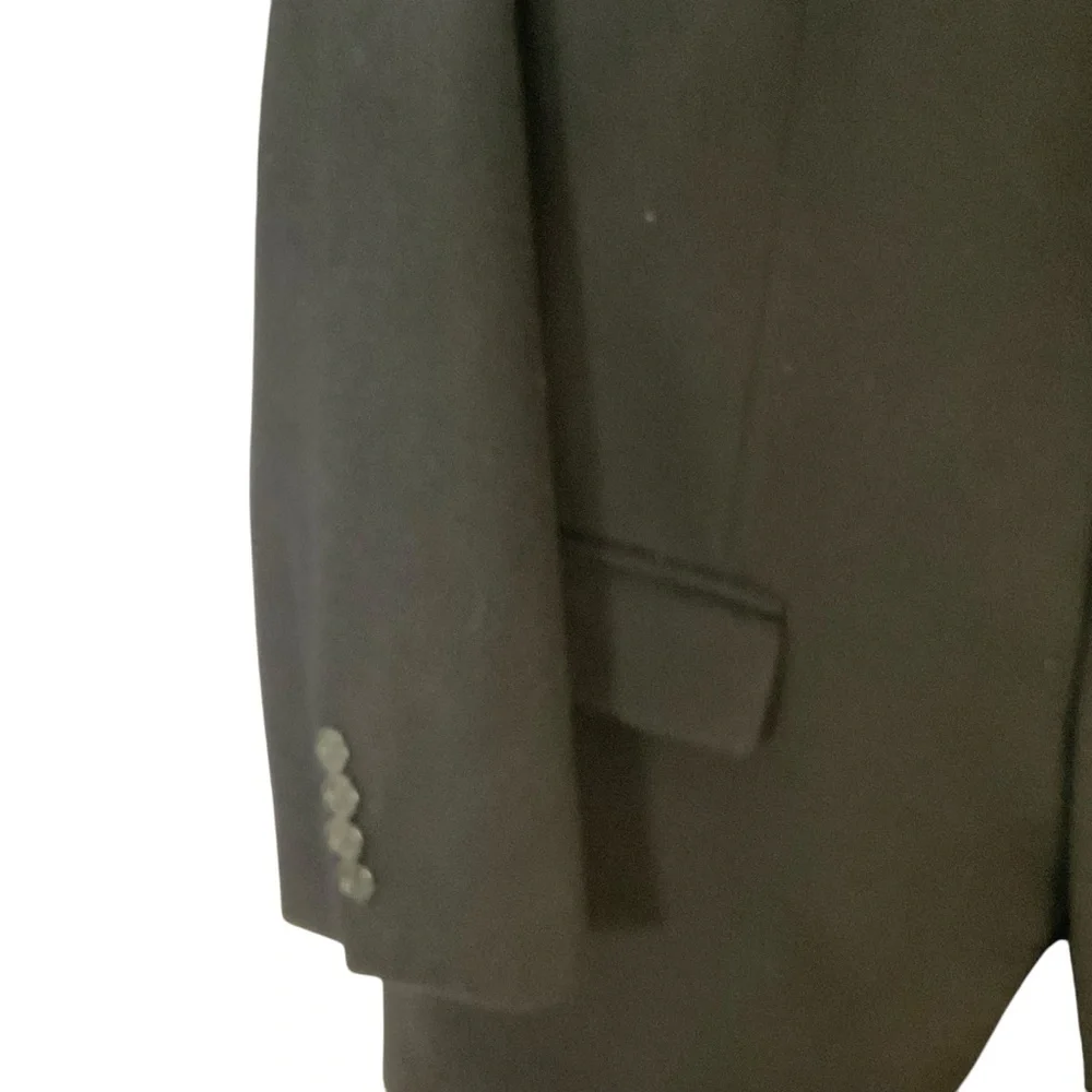 Pavone Men's Black 2 Button 100% Pure Cashmere Blazer Size 42 Short